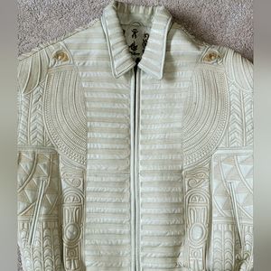 RARE!!! Al Wissam Egyptian Genuine Leather Jacket Special Design